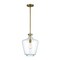 Designers Fountain Day Dream 60 Watt 1 Light Old Satin Brass Pendant with Clear Glass Shade D229M-12P-OSB - alternate 1